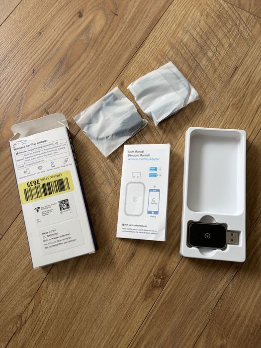 Adapter Bezprzewodowy CarPlay AIZEO SYY03 Bluetooth 5.3 USB Apple