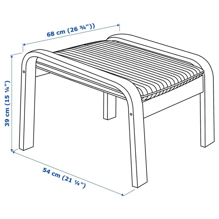 Cadeira baloiço + pousa pés ikea