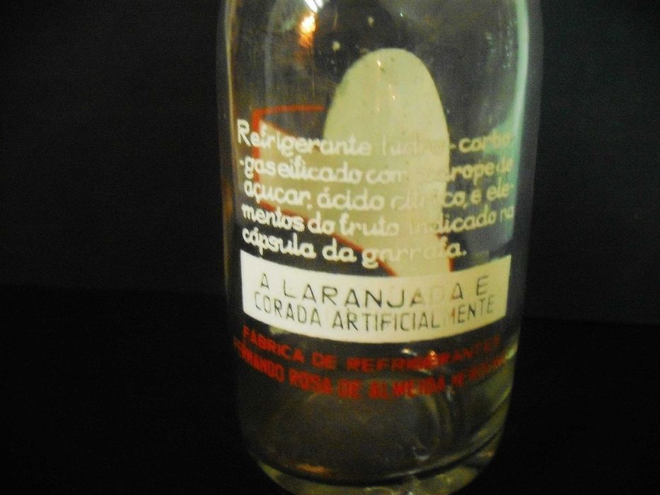 Garrafa antiga dos Refrigerantes Flor do Sor - Pirogravada