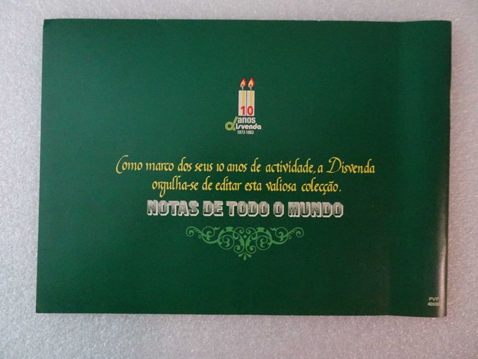 Caderneta de cromos vazia Notas de Todo o Mundo - Europa vol. I