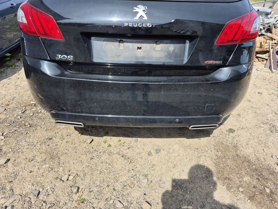 Zderzak tylny peugeot 308 t9 gt-line kompletny hb