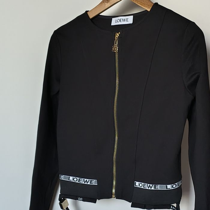 Czarna bluza  zapinana na zamek Loewe