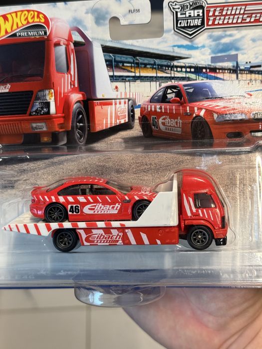 Hot Wheels Premium BMW M3 E46 Team Transport Eibach Aero Lift rzadkość