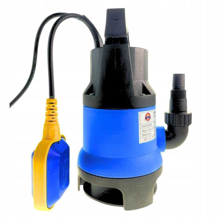Pompa Zatapialna do Wody Czystej i Brudnej 2000w 8000 l/h