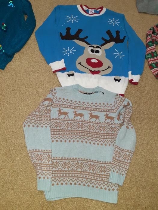 Світер, светр новорічний, жіночий різдв'яний s-л