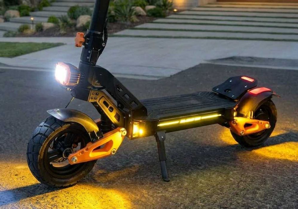 ТОП! ECOBIKE Zen U12 GIANT Blade GT Pro Sport — швидкий та потужний електросамокат 1600 Вт 18/26 Ah Червоний