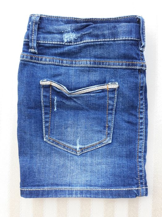 Jeansowa spódnica mini z kieszeniami Pull&Bear r. XS 34
