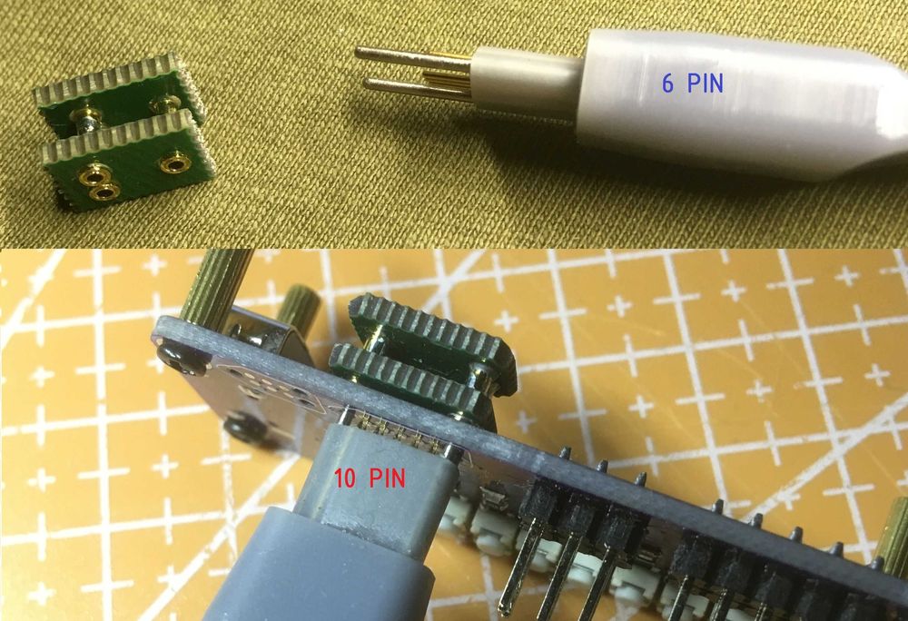 кабель программирования 10 или 6 pin stm32 pogo pin st-link