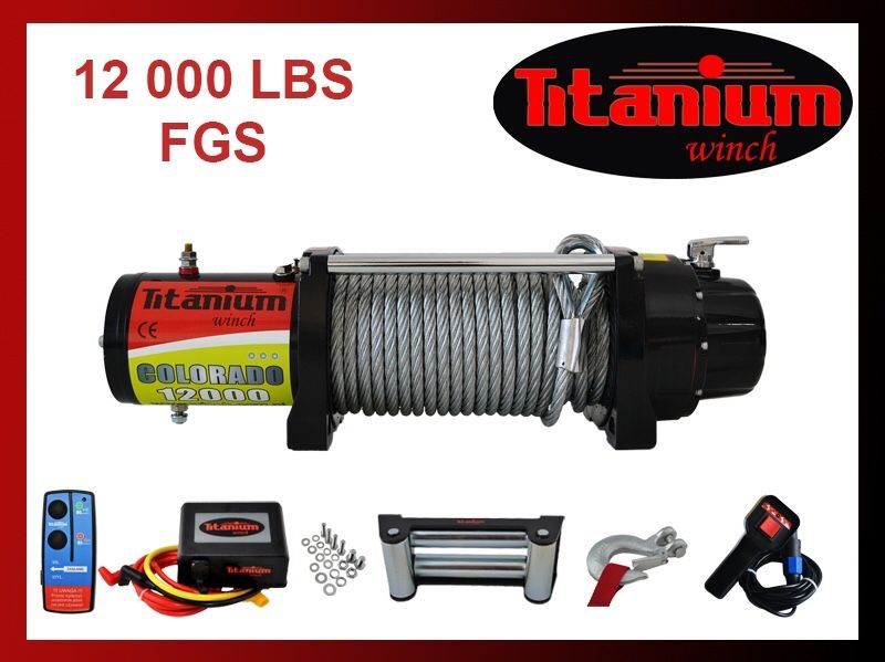 Лебідка Titanium winch 17000 lbs 12-24v