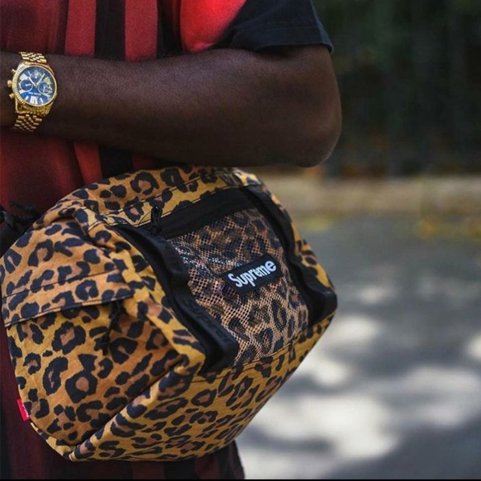 Supreme 20FW Leopard, większą torba na ramię okazja real photo drip