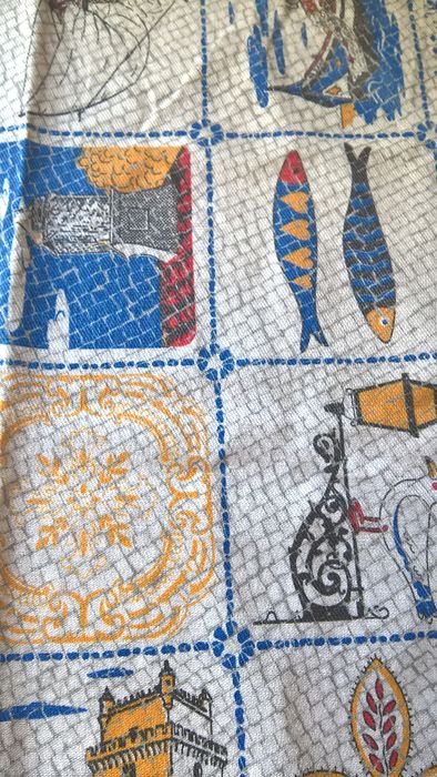 Toalha com crochet nova tons amarelo e azul