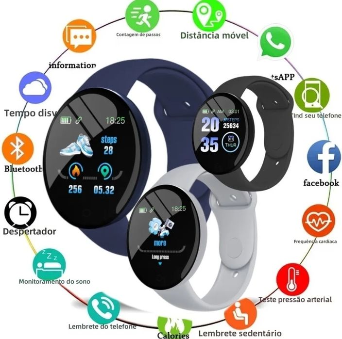 Relógio Inteligente Preto