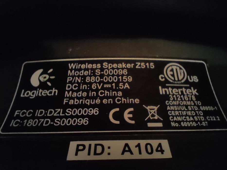 Coluna Wireless Logitech Z515