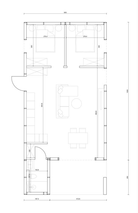 Dom modulowy nowoczesna stodola 75 m2 SSO z ociepleniem SIP 174