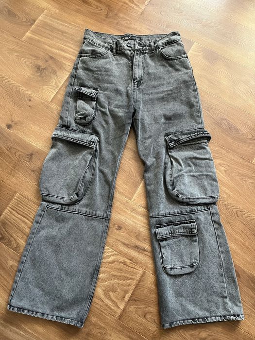 Сірі джинси карго