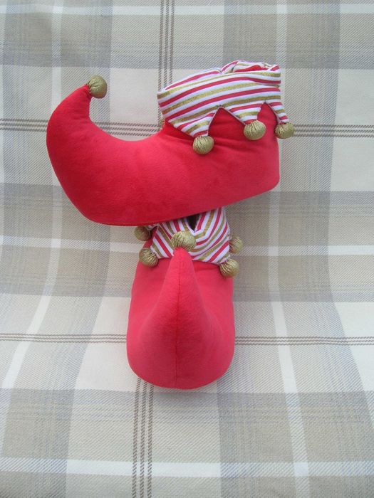 Домашні капці скоморох-клоун-гном-ельф Розмір L Підошва 27см