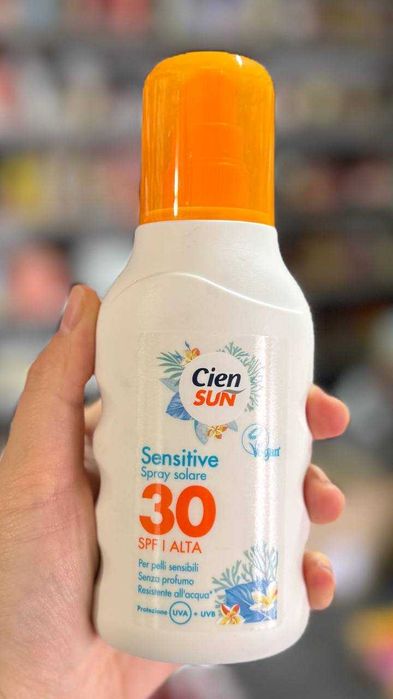 Сонцезахисний крем Cien Sun чутливий тіло,лице 30 і 50 SPF