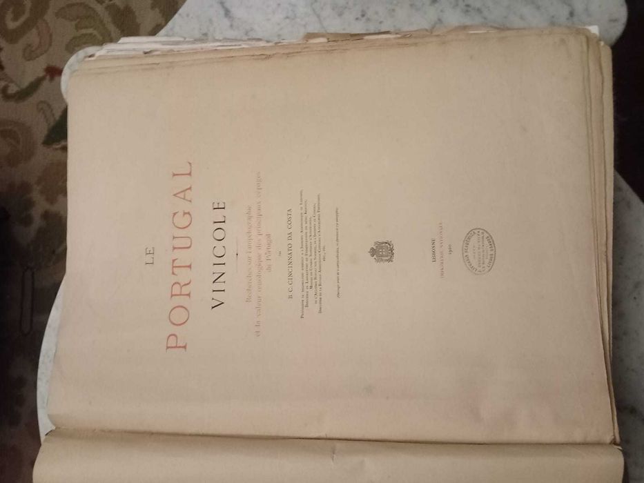 Portugal Vinicole 1900, Cincinatto Da Costa, Exemplar numerado