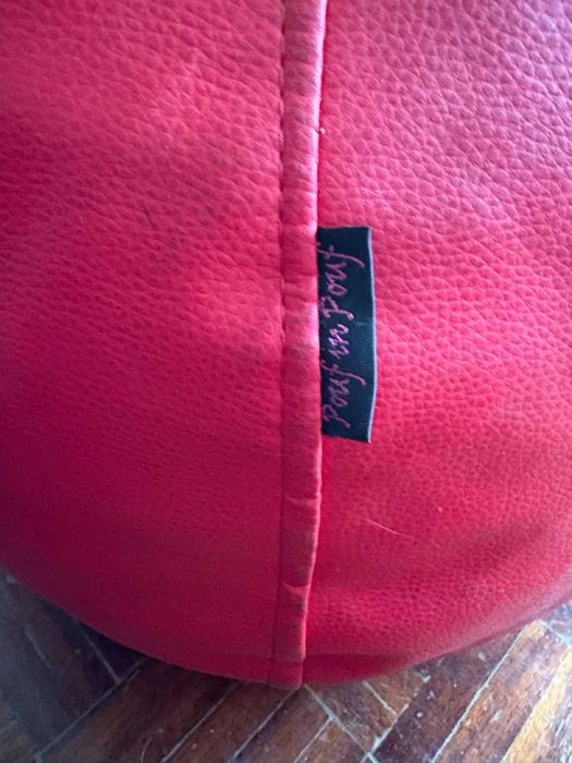 Pouf puff vermelho