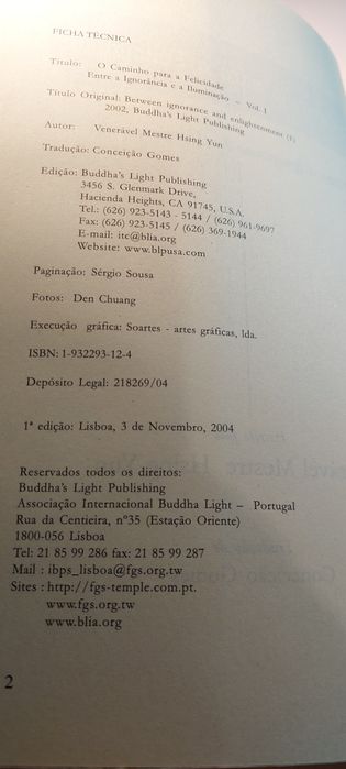 O Caminho para a Felicidade, Entre a Ignorância e a Iluminação (2004]