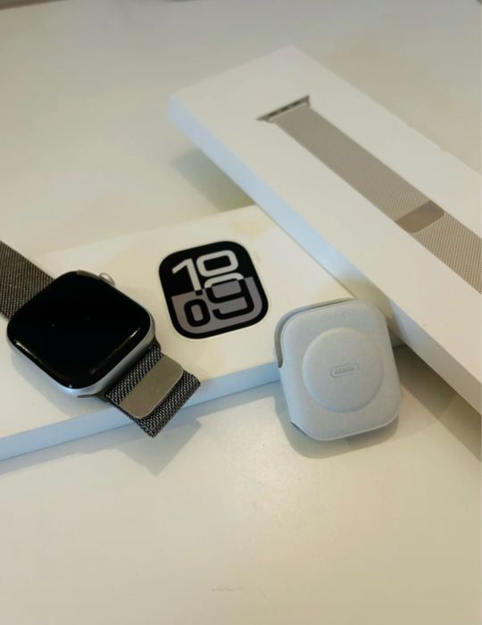 Apple Watch Series 10 46mm Alumínio + Pulseira Milanese Loop