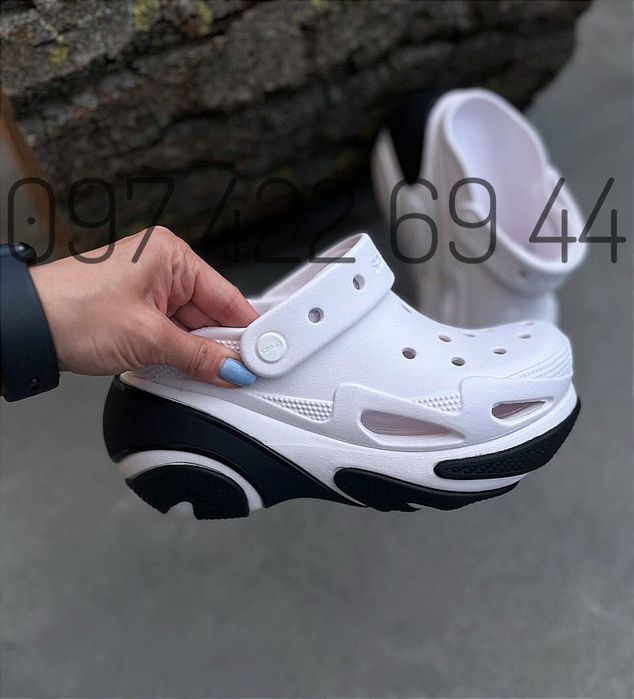 Жіночі сабо на платформі Crocs Bubble Crush Clog крокси Новинка літа