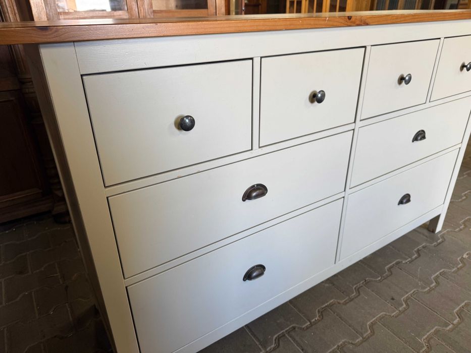 Komoda drewniana komoda w stylu prowansalskim komoda Ikea Hemnes