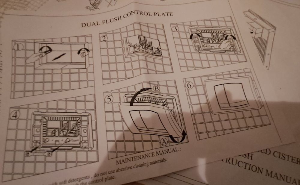 Autoclismo de imbutir dentro parede dupla descarga cromado