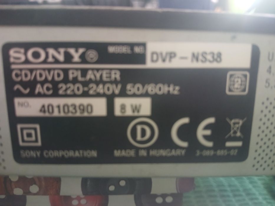 Dvd Sony DVP-NS38