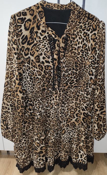 Sukienka damska w panterkę