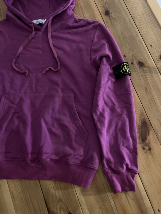 Zip hoodie bluza SI stone island patch patka L fioletowa