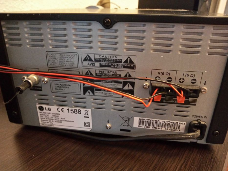 używana wieza HIFI LG, 40 W, wieza domowa, stan bdb, 1 wlasciciel