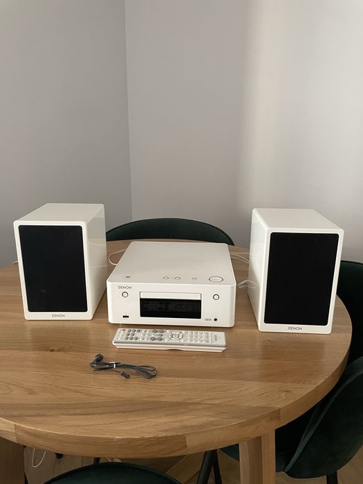 Wieża system stereo Denon Ceol N9 bialy (amplituner + glosniki)