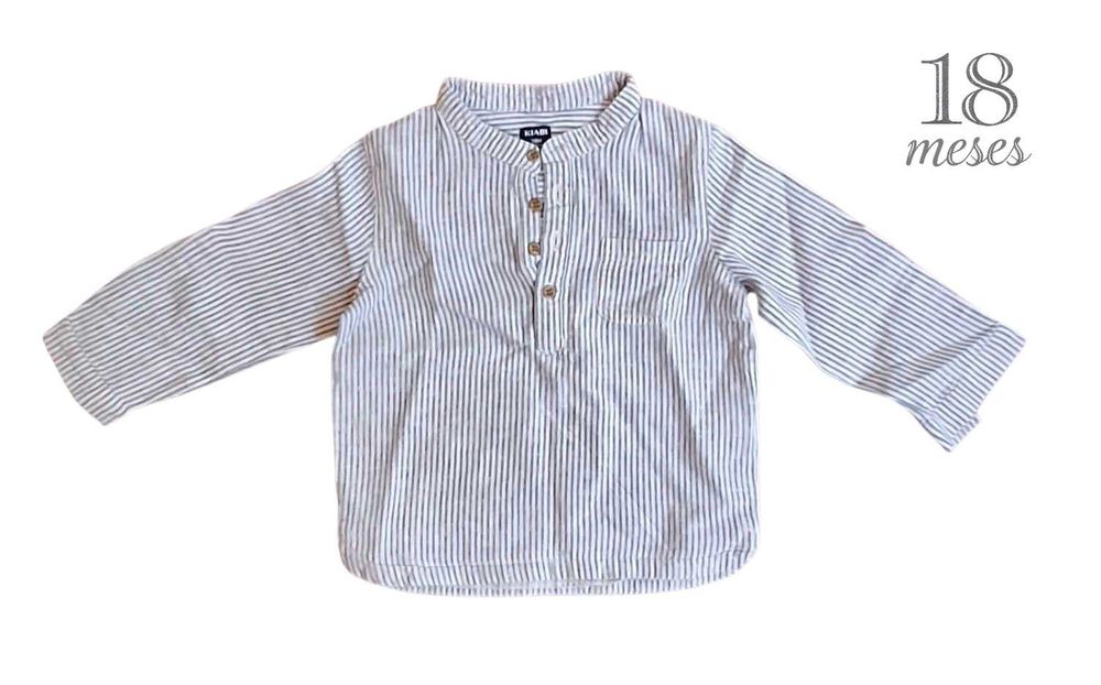 Camisa Riscas Kiabi 18 meses