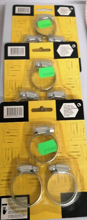 Buchas, abraçadeiras metalicas e roldanas, tudo por 5€