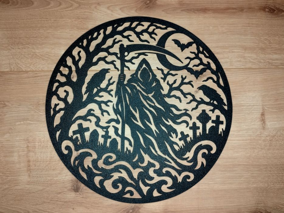 Arte de parede Ceifeiro com foice para Halloween