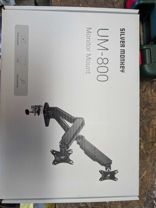 Uchwyt do monitor Silver Monkey UM-800 (sprężyna gazowa)