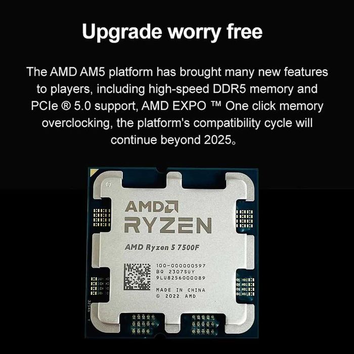 Новий Процесор AMD Ryzen 5 7500F (AM5) | DDR5