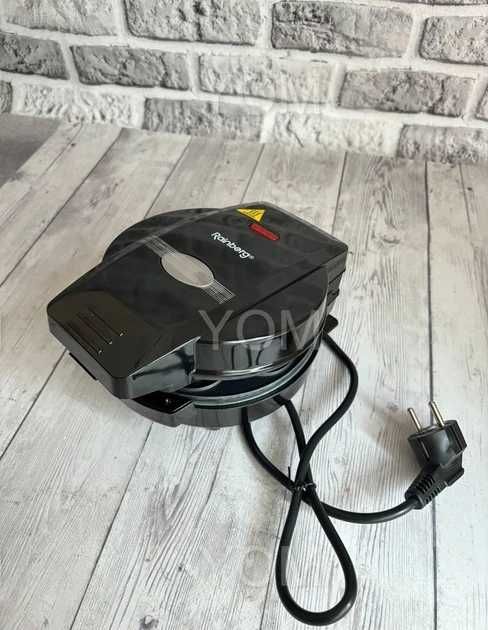 НЕМЕЦКАЯ Вафельница 3в1 для выпечки Rainberg RB 2275(3 насадки) 1800вт