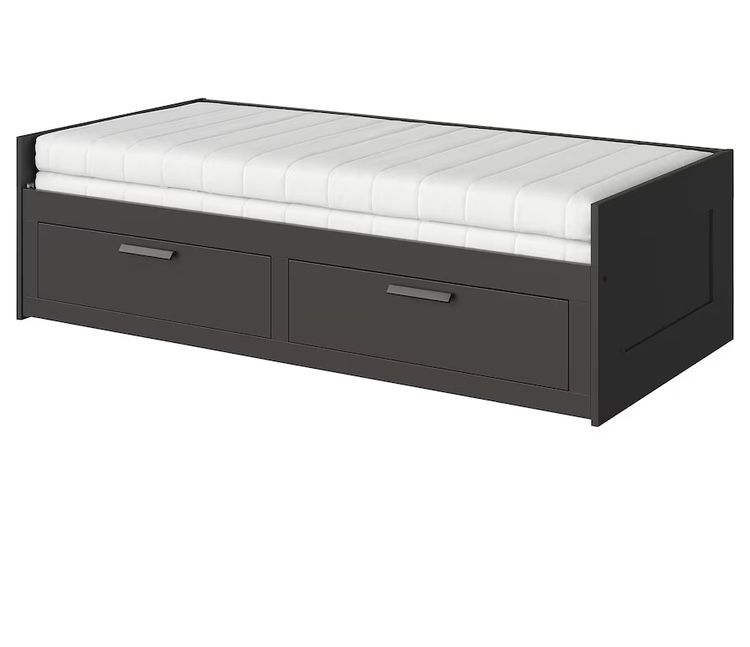 Cama Ikea Brimnes + 2 colchōes Indv/Dupla
