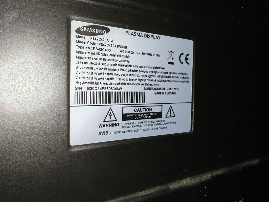 Samsung PS42C430A1W 42 cale
