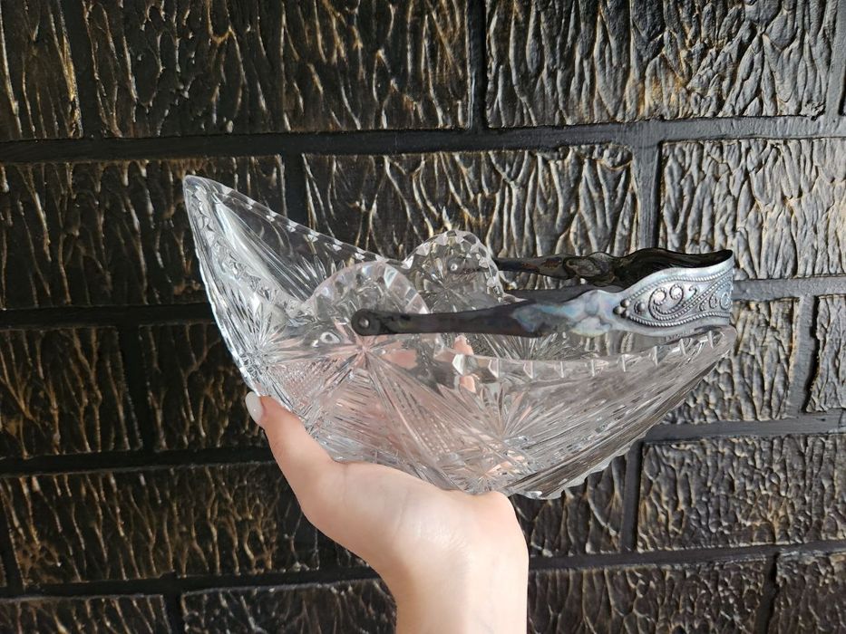 Хрустальная посуда, салатница,посуда с СССР, хрустальний посуд