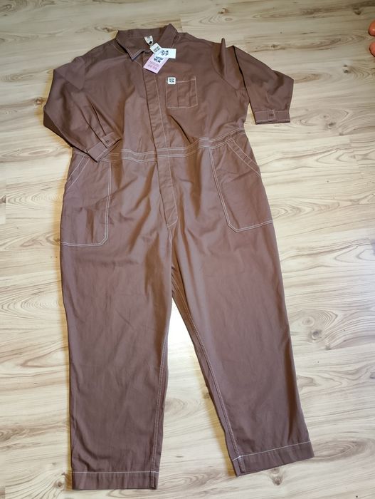 Nowy Brązowy Damski Długi Kombinezon Lucy & Yak Carmen Jumpsuit Plus Size