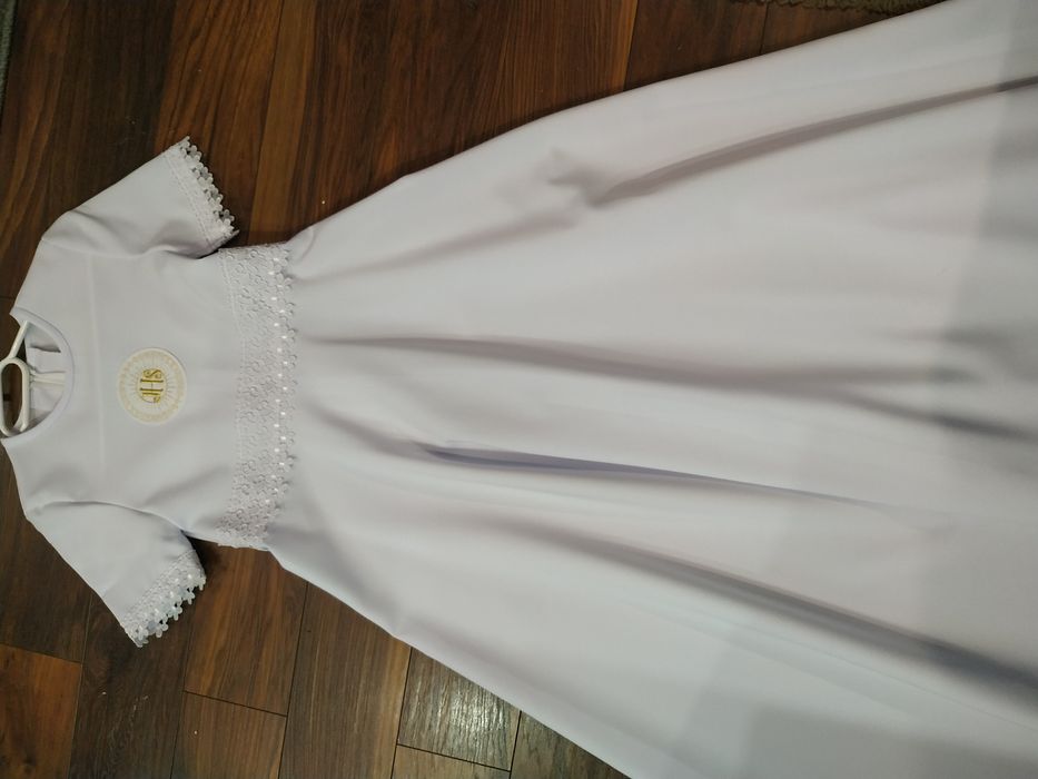 Piękna alba+ bolerko+ wianek