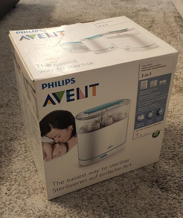 Esterilizador biberões AVENT eléctrico a vapor 3 em 1 (NOVO)
