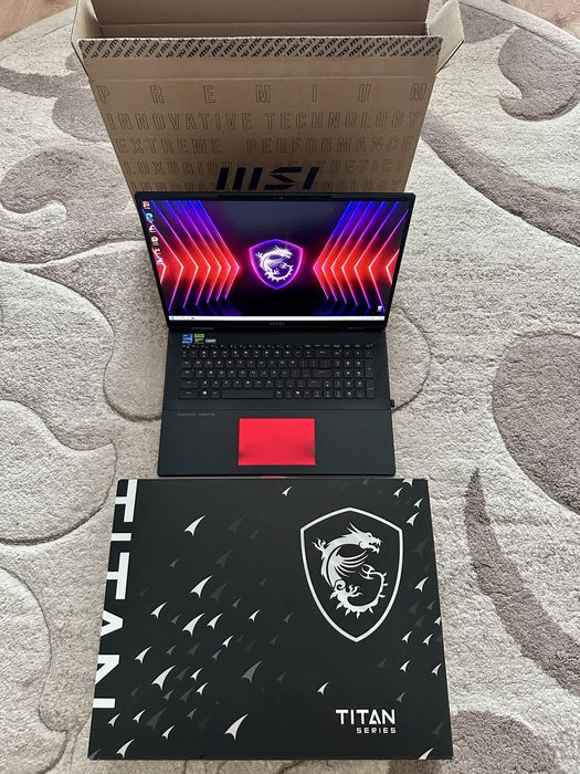 MSI Titan 18HX i9-14900HX, 64 gb RAM, RTX 4080 12 gb, ssd 2 tb