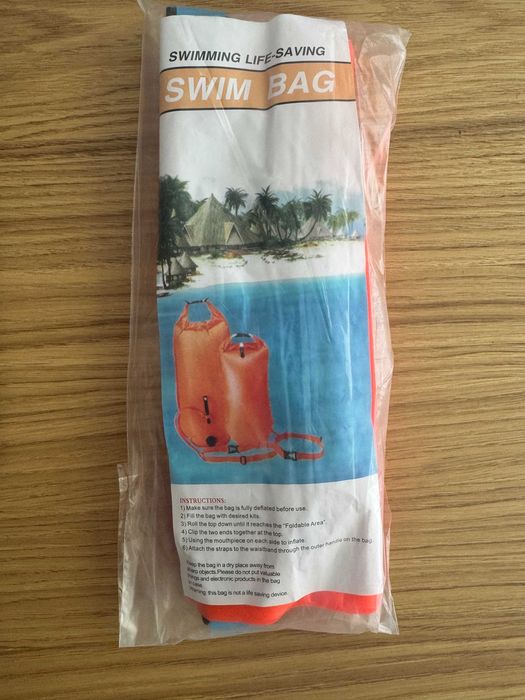Saco bóia insuflável salva-vidas