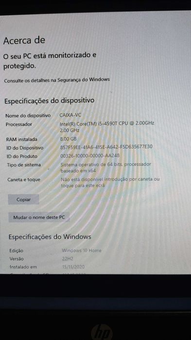 Computador All-In-One AIO HP ProOne 400