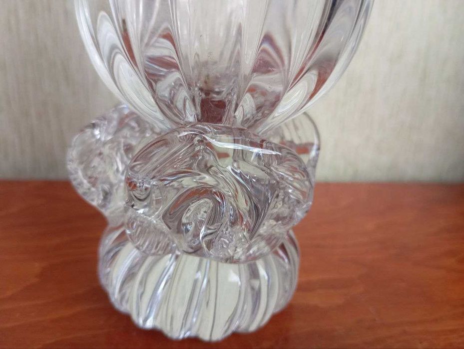 Ваза на ножке хрусталь солифлор