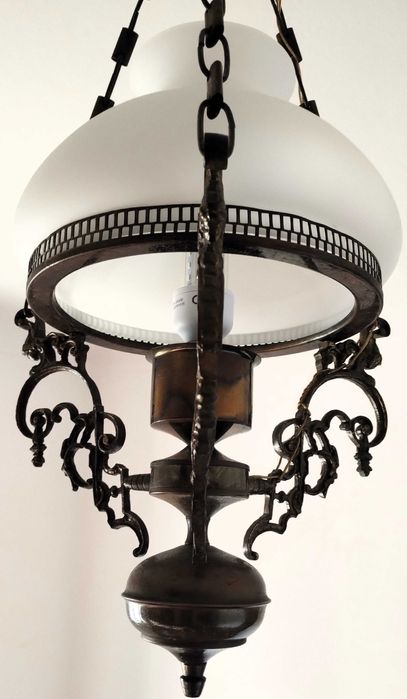 Candeeiro Vintage - Metal e Vidro